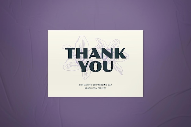 Retro Thank You Card