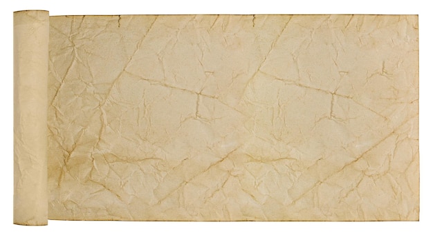 retro torn aged paper scrolls crumpled paper ancient monuments on an empty background
