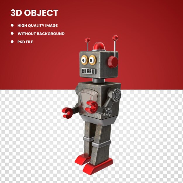 PSD robot giocattolo retro