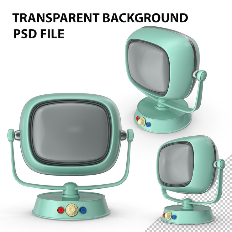 PSD retro tv png