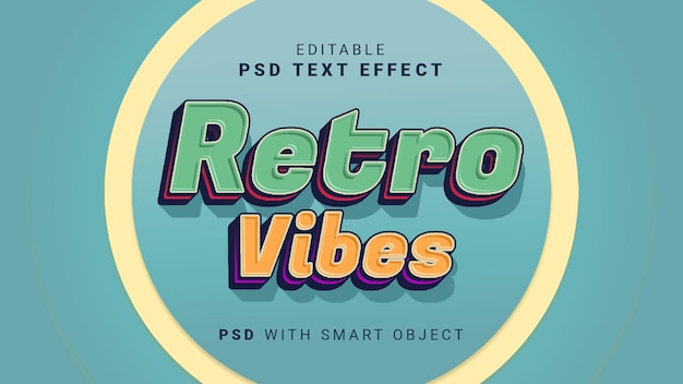 Retro vibes teksteffect