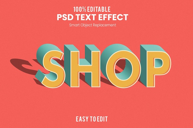 Retro vintage 3d extruded text effect action