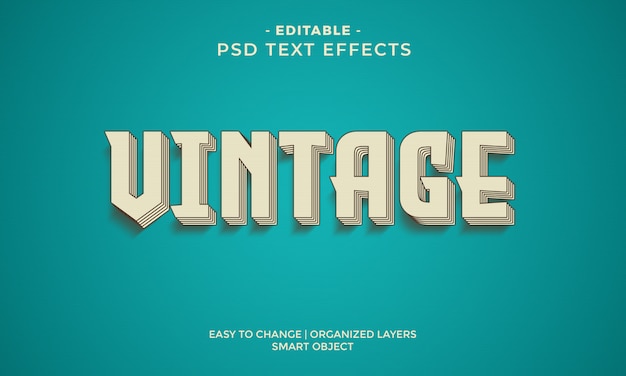 Retro vintage Cool text effect