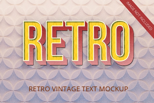 PSD retro vintage style text effect