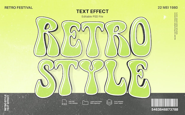 Retro vintage tekst effekt