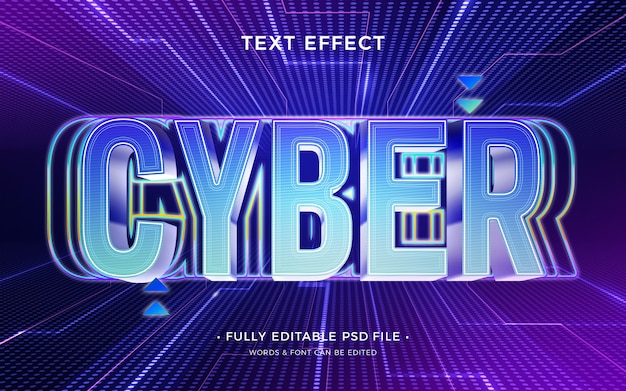 Retrowave mesh text effect