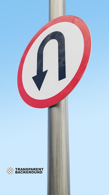 PSD return permitted sign 3d render