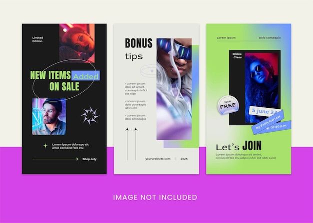 PSD retus coach instagram story template vol1