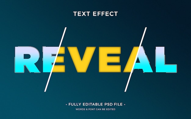 Reveal text effect