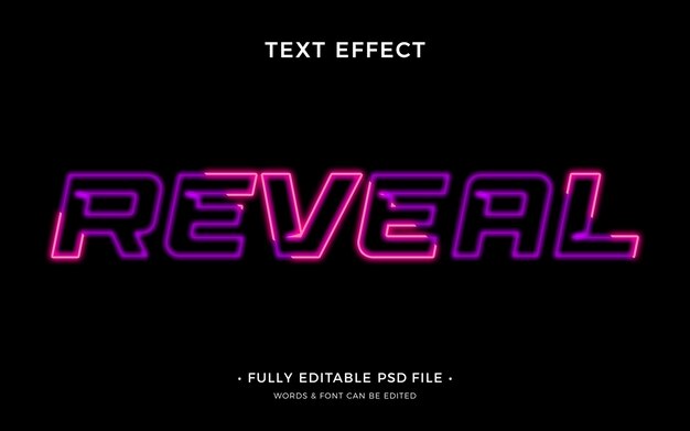 Reveal text effect