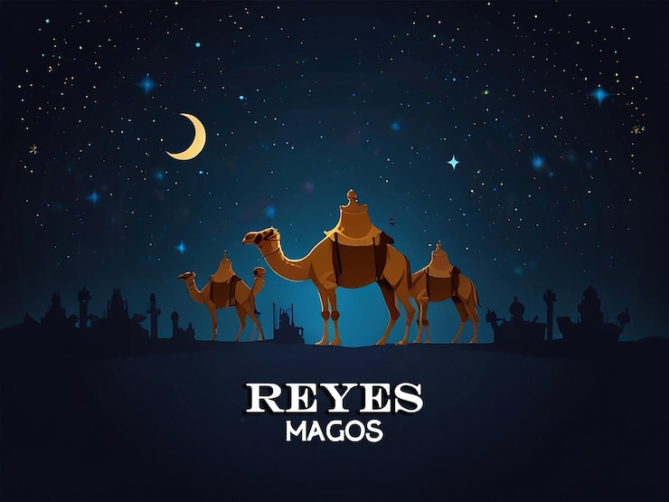 PSD фон reyes magos с редактируемым файлом