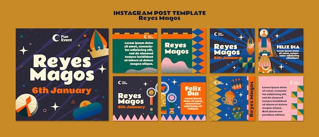 PSD reyes magos celebration  instagram posts