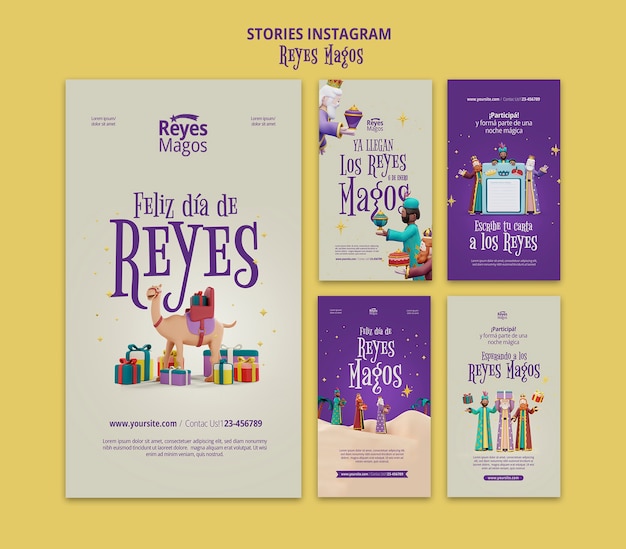 Reyes magos viering instagram verhalen