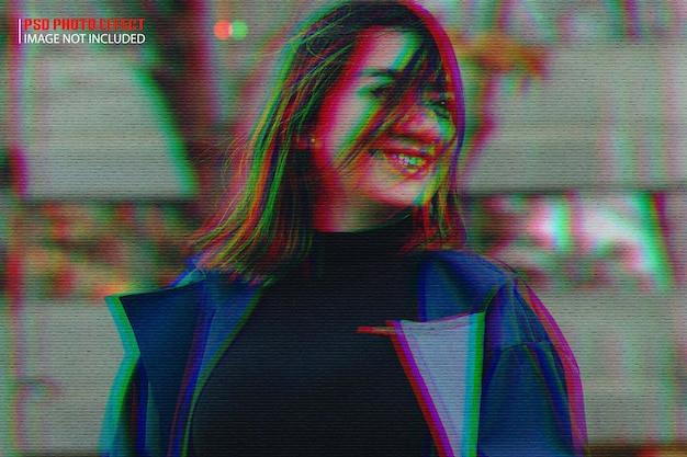 Цветовой фотоэффект с разделенным каналом rgb