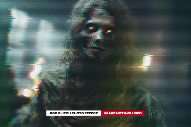 RGB Glitch Photo Effect for Poster