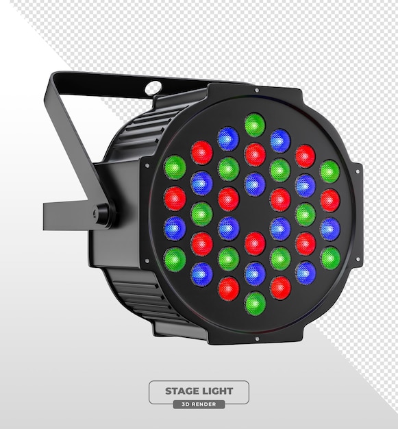 RGB LED パー カン ステージ ライト マルチカラー ビーム 3D レンダリング