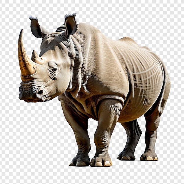 PSD rhino png isolato su sfondo trasparente