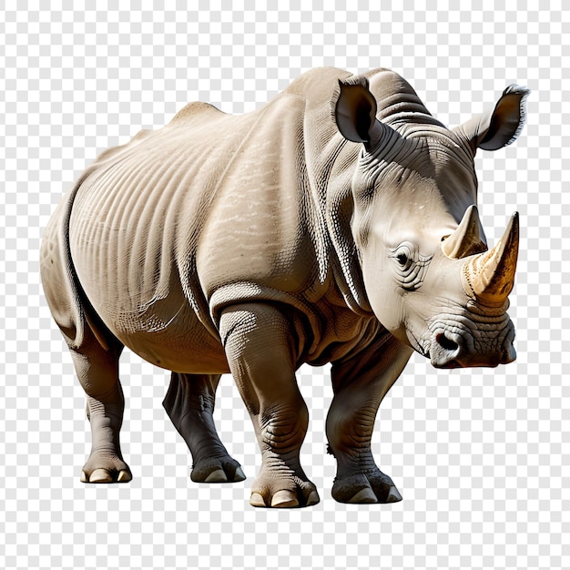 PSD rhino png isolated on transparent background
