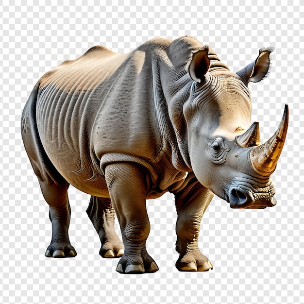 PSD rhino png isolated on transparent background