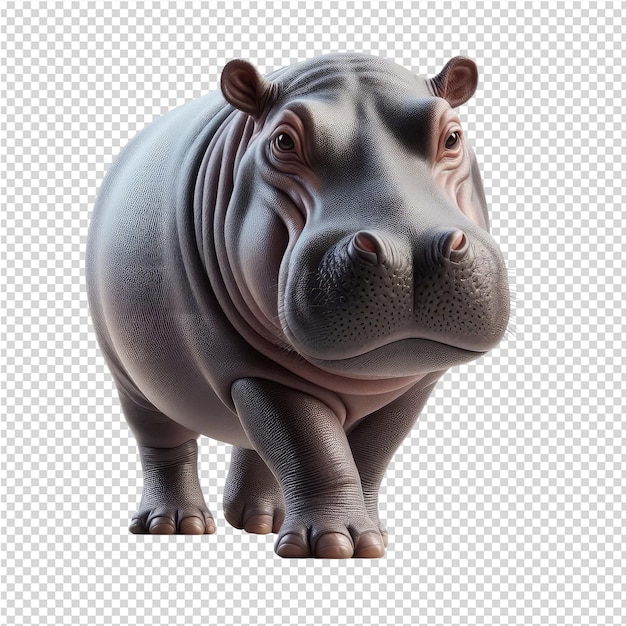 PSD a rhino with a rhino on its head