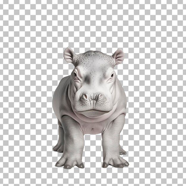 PSD un rinoceronte con un naso bianco e uno sfondo nero con una foto di un rinocerno