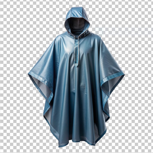 PSD rhythm rain poncho on transparent background