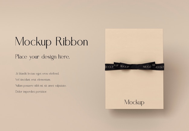 Ribbon mockup design