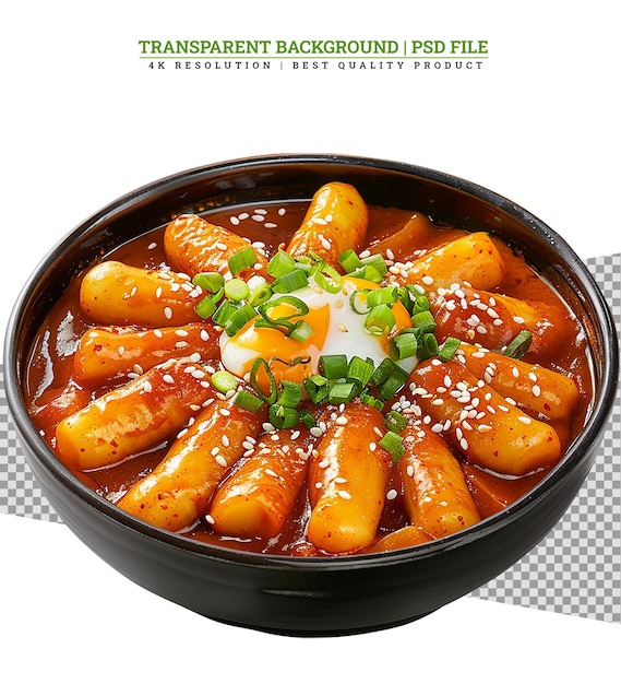 PSD rice cake korean food