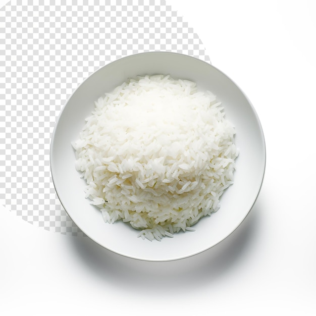 PSD rice cooker in a bowl on white background