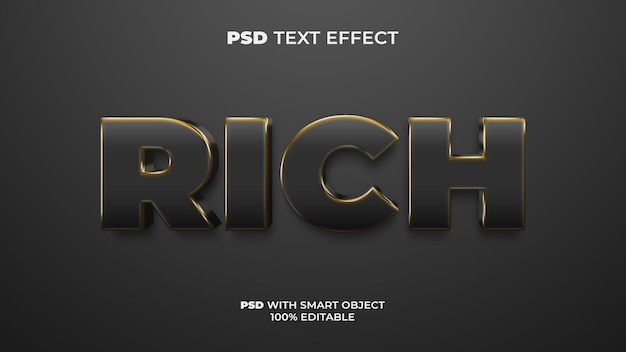 Rich text effect style. editable text effect.