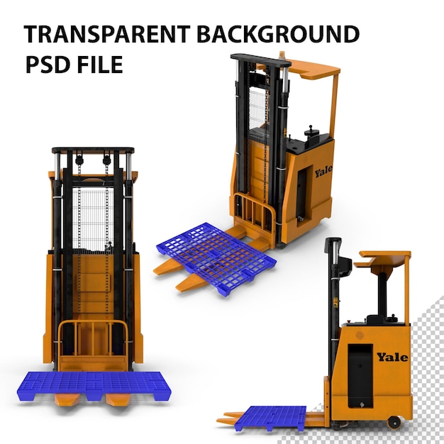 PSD rider stacker orange and pallet png