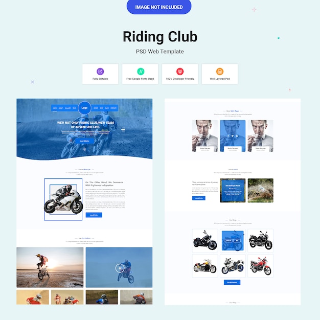 Riding Club sjabloonontwerp