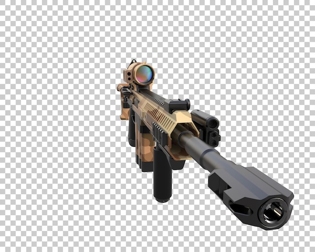 背景に隔離されたリフル 3D レンダリングイラスト