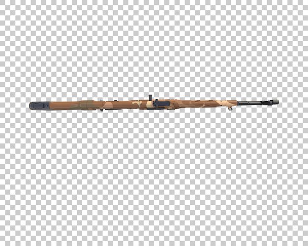 riffle isolated on background 3d rendering illustration