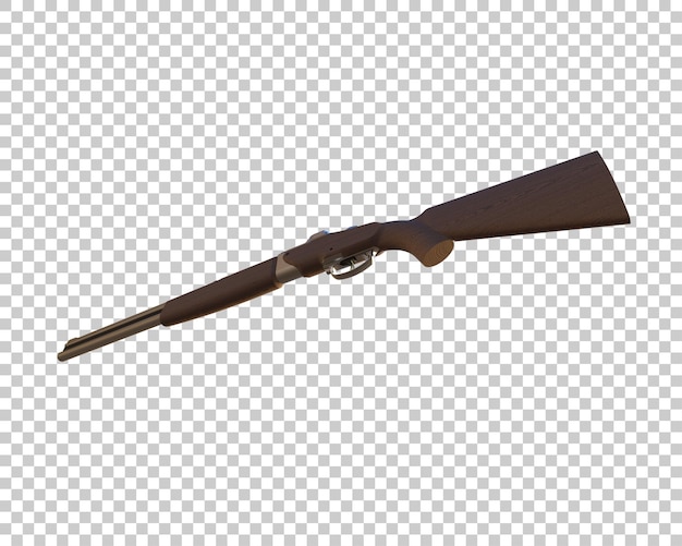 Riffle met scope geïsoleerd op achtergrond 3d rendering illustratie