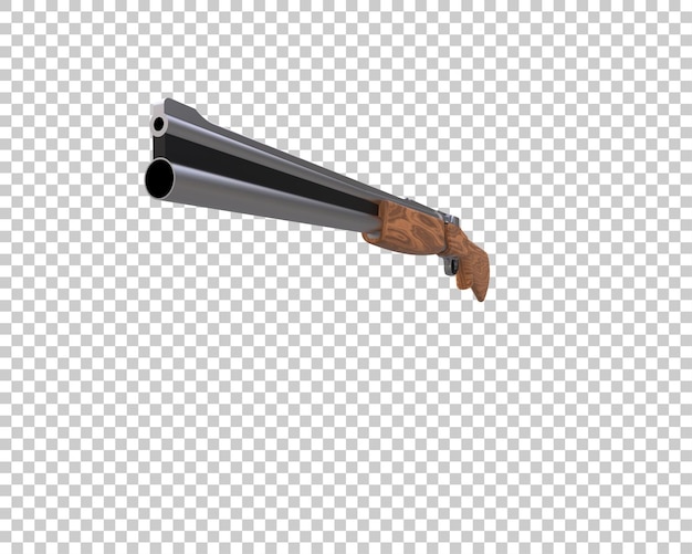 Riffle met scope geïsoleerd op achtergrond 3d rendering illustratie