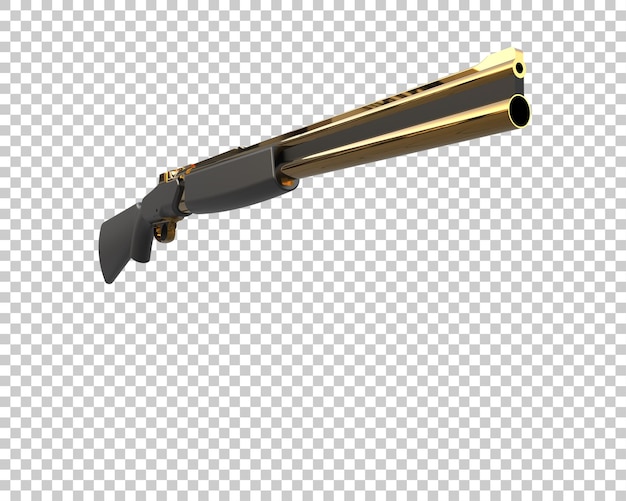 PSD riffle met scope geïsoleerd op achtergrond 3d rendering illustratie