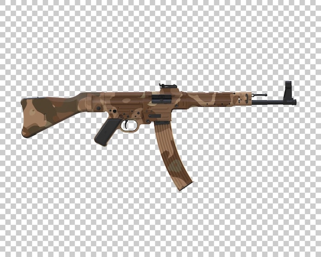 riffle with scope isolated on background 3d rendering illustration