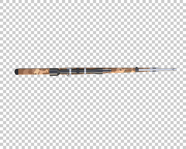 riffle with scope isolated on background 3d rendering illustration