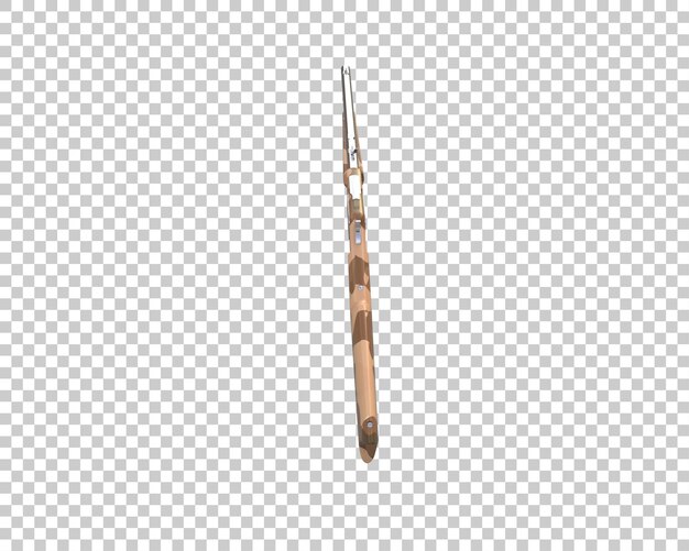 riffle with scope isolated on background 3d rendering illustration