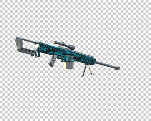 riffle with scope isolated on background 3d rendering illustration
