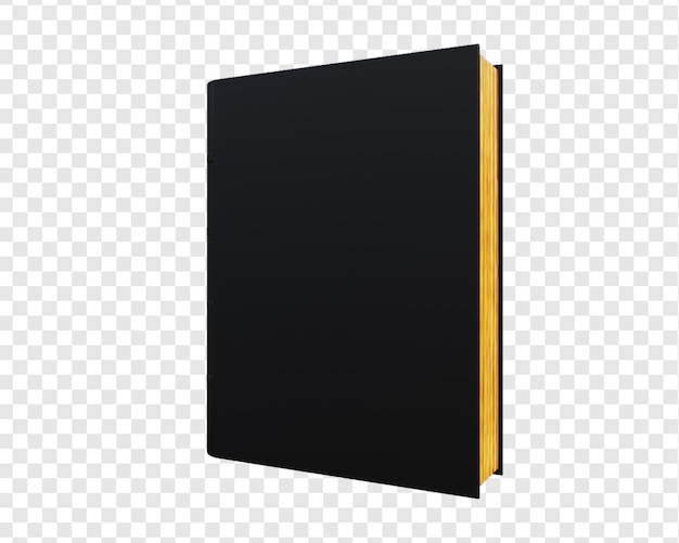 PSD right angled book in transparent background