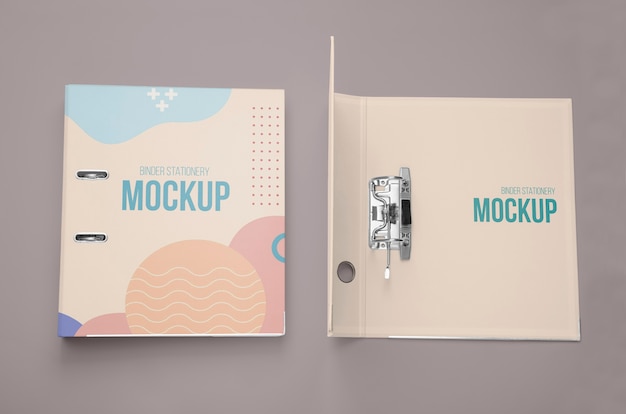 PSD ring binder mockup design