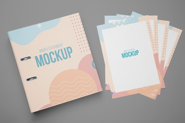 Ring binder mockup design