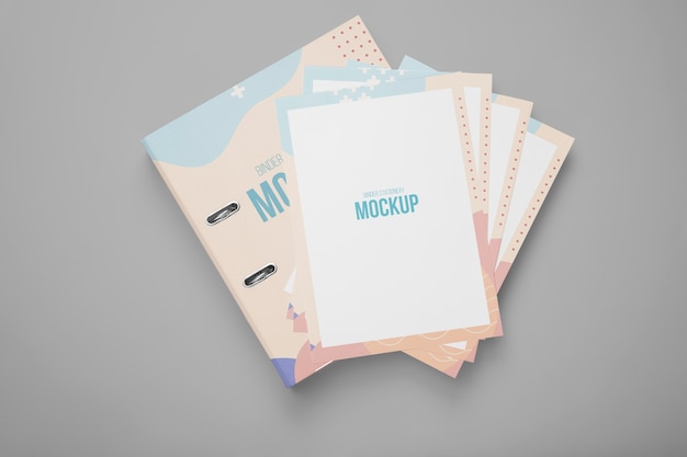 PSD ring binder mockup design