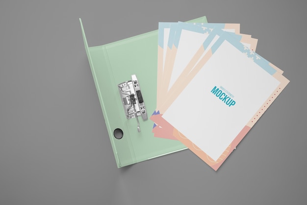 PSD ring binder mockup design