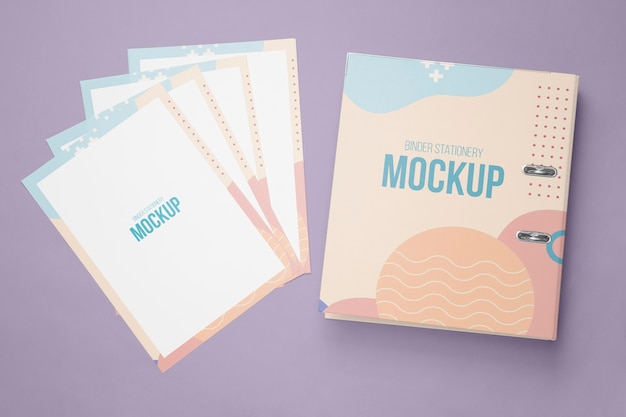 Ring binder mockup design