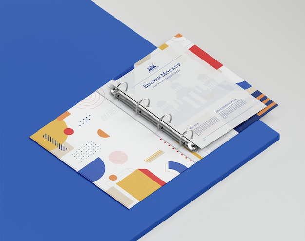 PSD ring binder mockup design