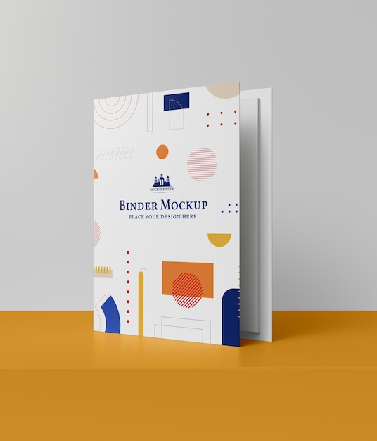 PSD ring binder mockup design