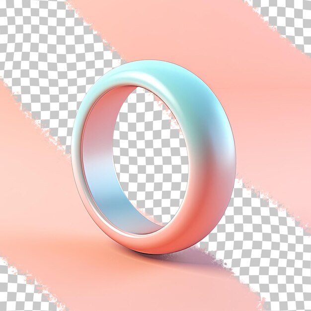 Ring on a transparent background